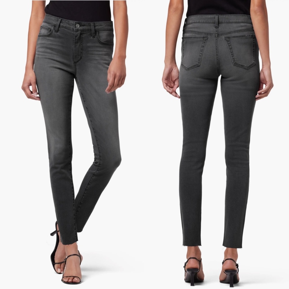 Joe Jeans High Rise Curvy Skinny Ankle Jeans Stretch Gray Size 29 NEW